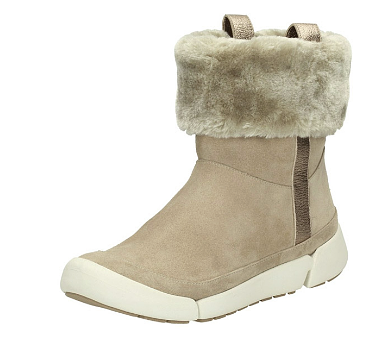 clarks ladies fur lined boots